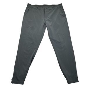Primo Pants 38 Regular Gray Performance Golf Jogger Breathable Stretch Zip Mens